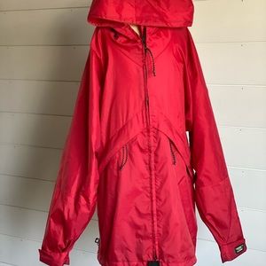 Vintage LL Bean red raincoat